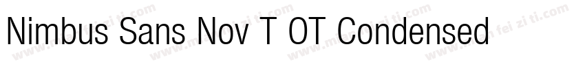 Nimbus Sans Nov T OT Condensed Bold字体转换